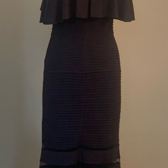 Tadashi Shoji Evening Gown, Navy - Picture 2 of 2